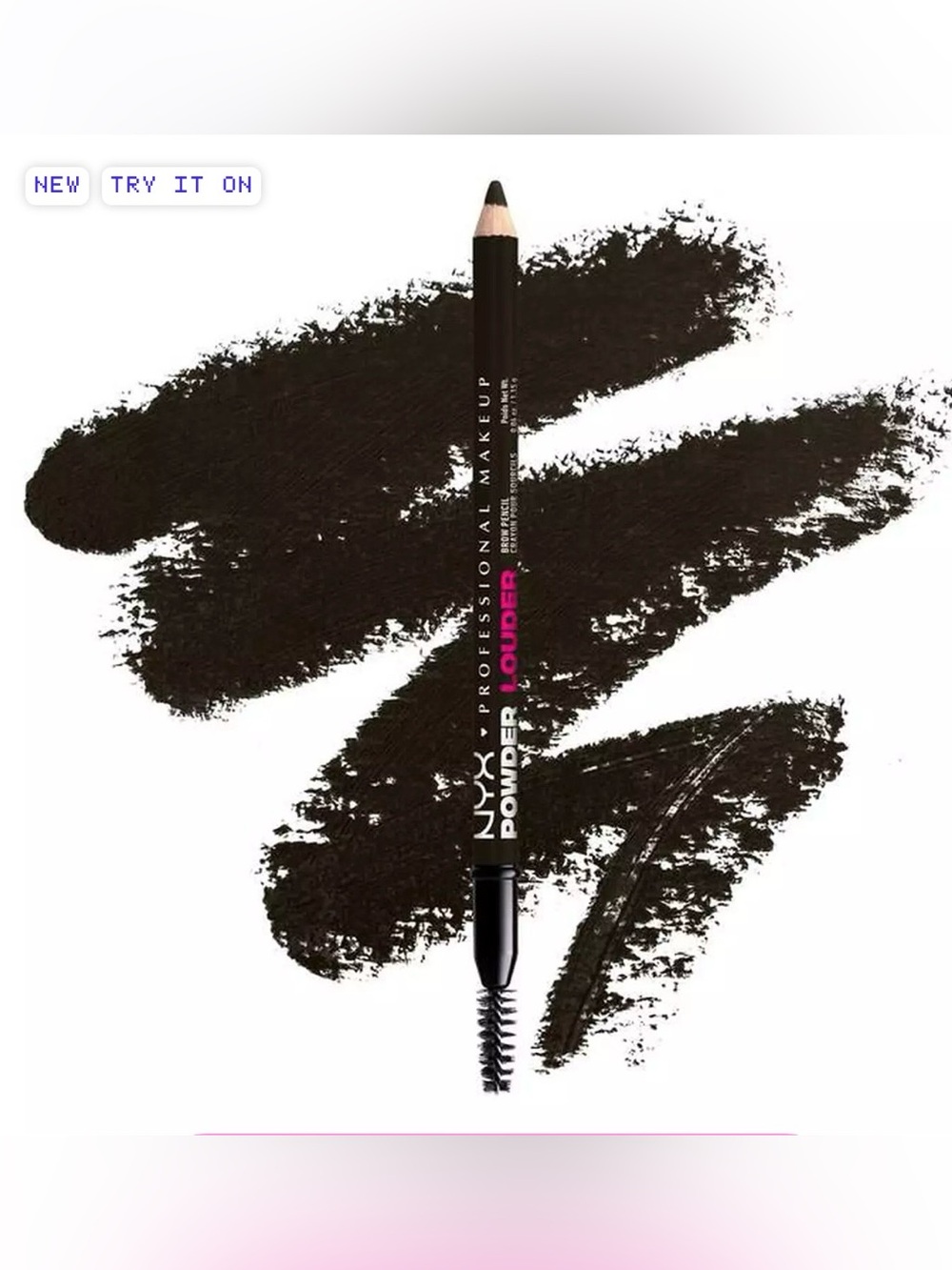 09 Black - NYX Powder Louder Brow Pencil